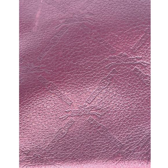*Longchamp Vintage Le‎ Pliage Cuir Burgundy Wine Leather Clutch Wristlet - Picture 9 of 12